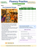 Fluency Worksheets Grade 1-2 Halloween Series