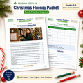 Fluency Worksheets Grades 3-4 Christmas Series