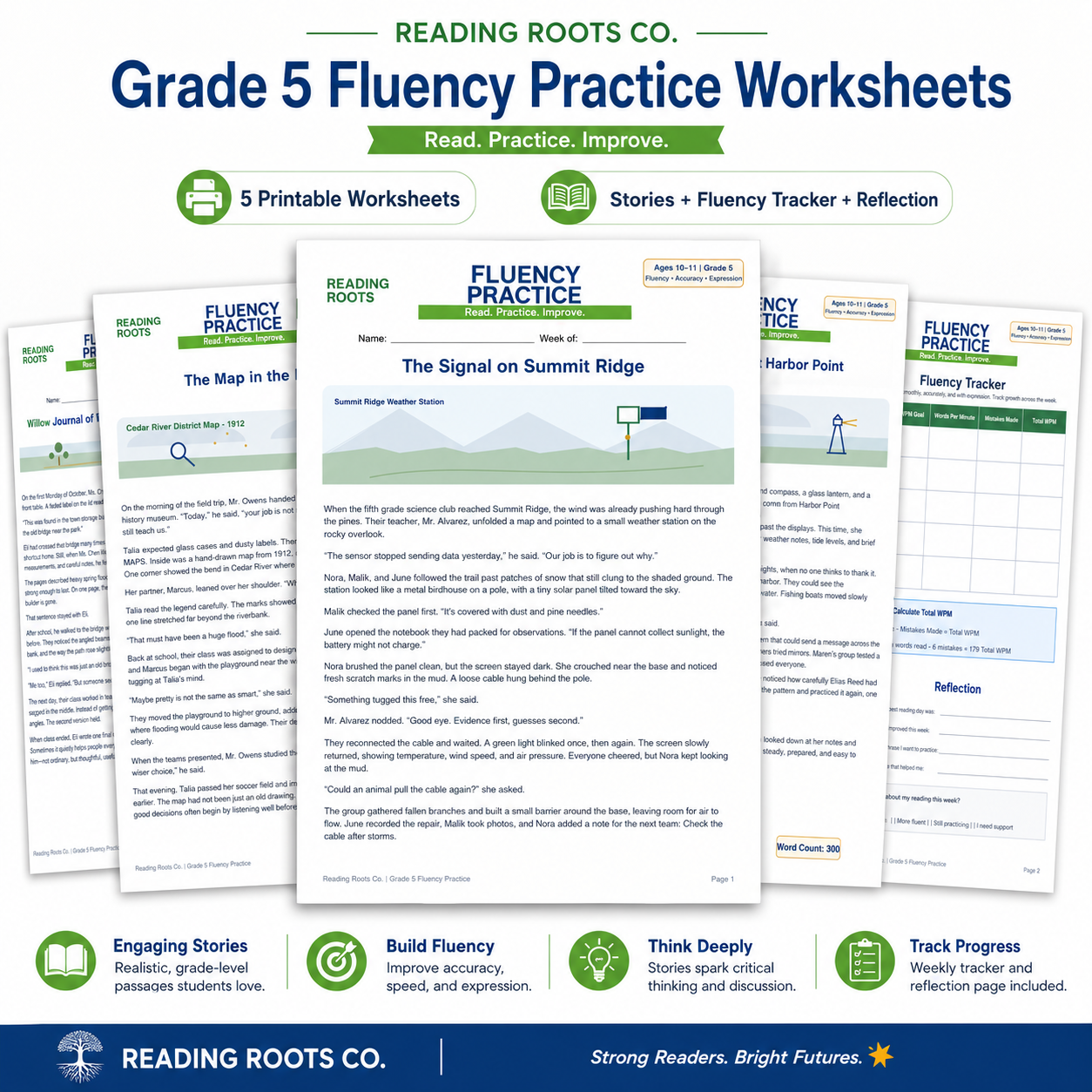 Fluency Worksheets 5th Grade