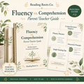 Fluency vs Comprehension **FREE Teacher Parent Guide**